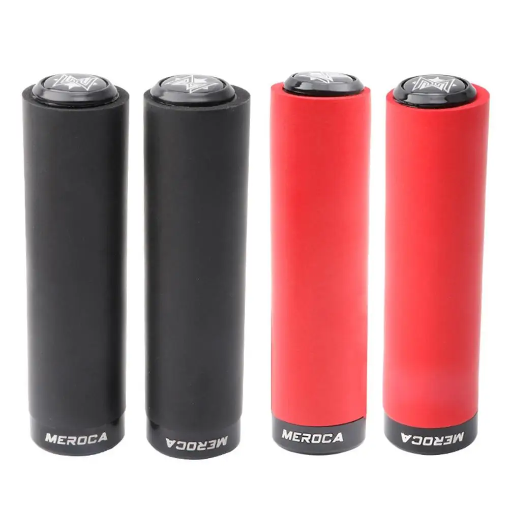 

1 Pair Bicycle Grips Mtb Silicone Sponge Handlebar Grips Anti-skid Shock-absorbing Soft Bike Grips Ultraight Cycling Handlebar