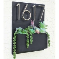12cm silver house number sign 0 9 alphabet letters 5 inch dash slash signage home door numbers outdoor address numeros puerta