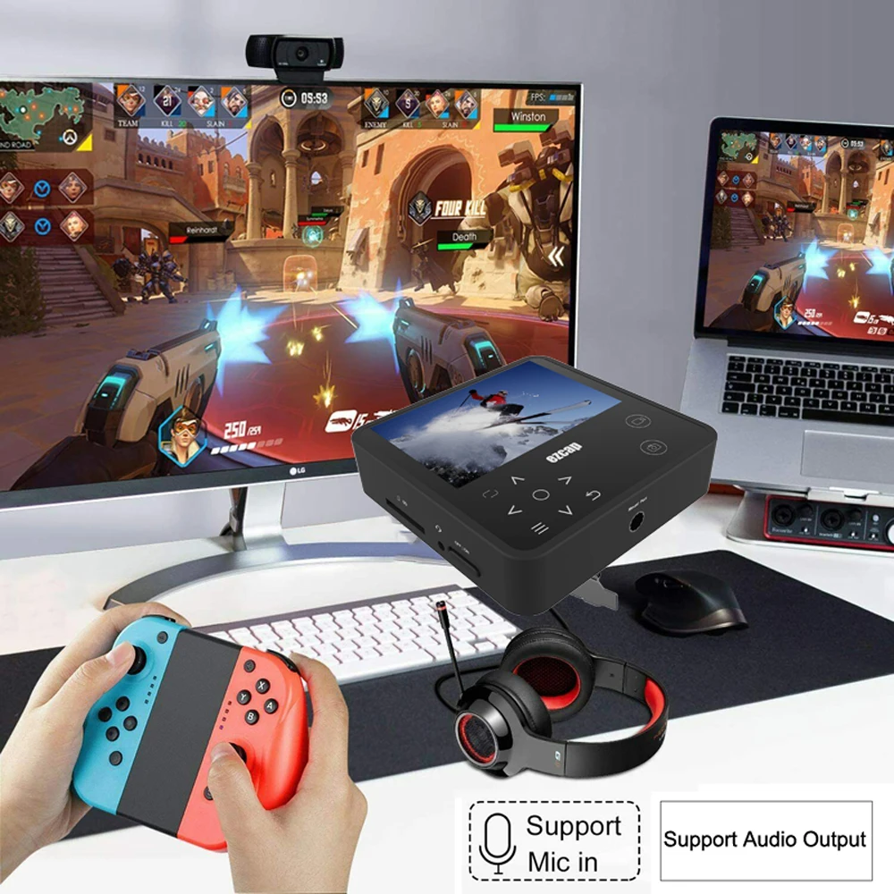 CVBS Аудио видео преобразователь захвата коробка AV рекордер VHS VCR DVD DVR Hi8 игровой