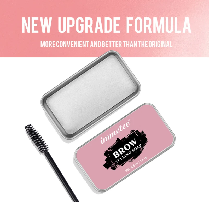 

3D Feath Long Lasting Eyebrow Soap Wax Dense EyeBrow Transparent Makeup Styling Gel Wax with Brushes Cosmetics Tools for Women