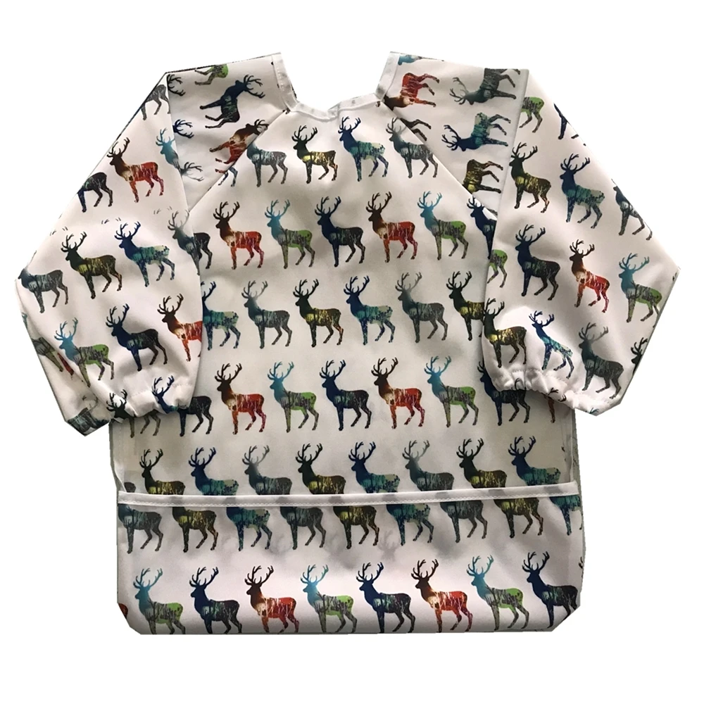 Детские нагрудники JUTESK/фартук/рубашка с длинными рукавами и карманом для детей 1-3