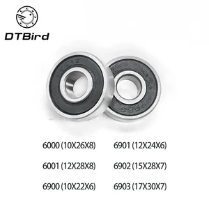 Шарикоподшипник 2RS 12X24X6 мм, 6901RS 6000RS 6900RS 6902RS 6000, 6001, 6900, 6901, 5 шт., 10 шт.