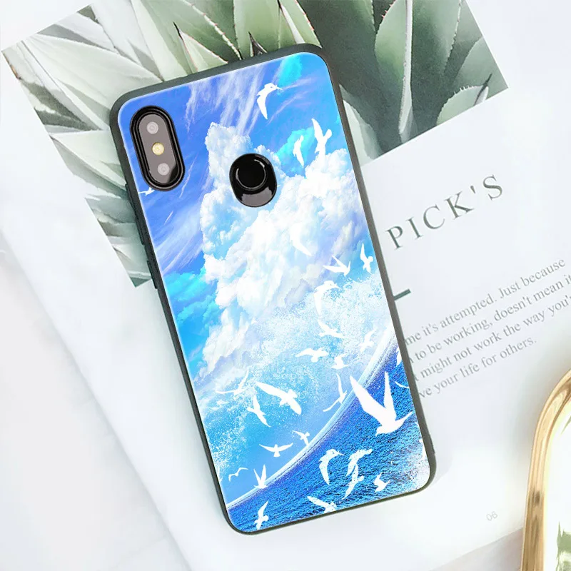 Для Xiao mi 8 чехол mi 8 Lite чехол стеклянный Жесткий Чехол для Xiao mi Red mi Note 7 Чехол mi 8 Explore ore 6X A2 mi 8 Lite чехол для мобильного телефона s милый