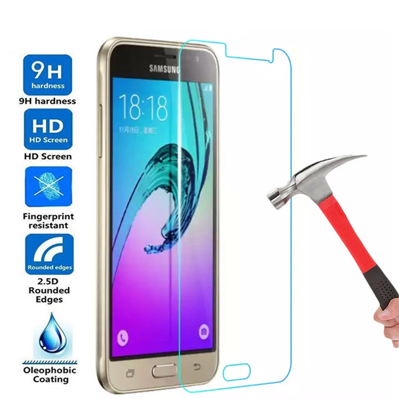 2 шт. Защитное стекло для Samsung Galaxy J3 J5 J7 A3 A5 A7 2016 2017 2015 A6 Plus A8 A9 2018 закаленная Защитная
