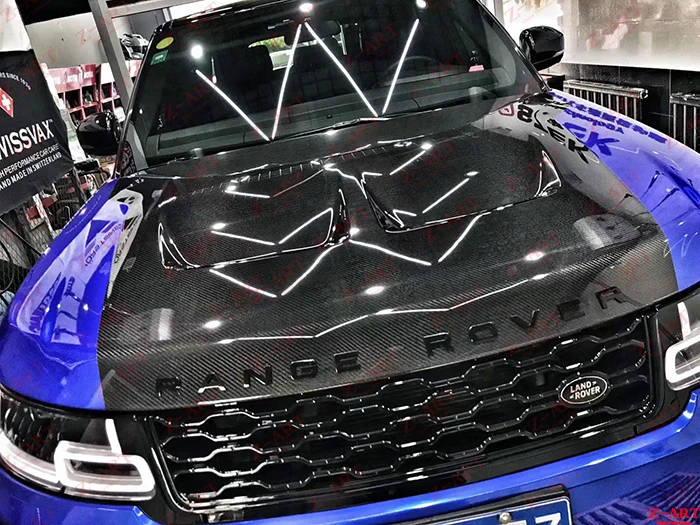 Колпачок двигателя из углеродного волокна для Range Rover sport 2014 2019 колпачок rover