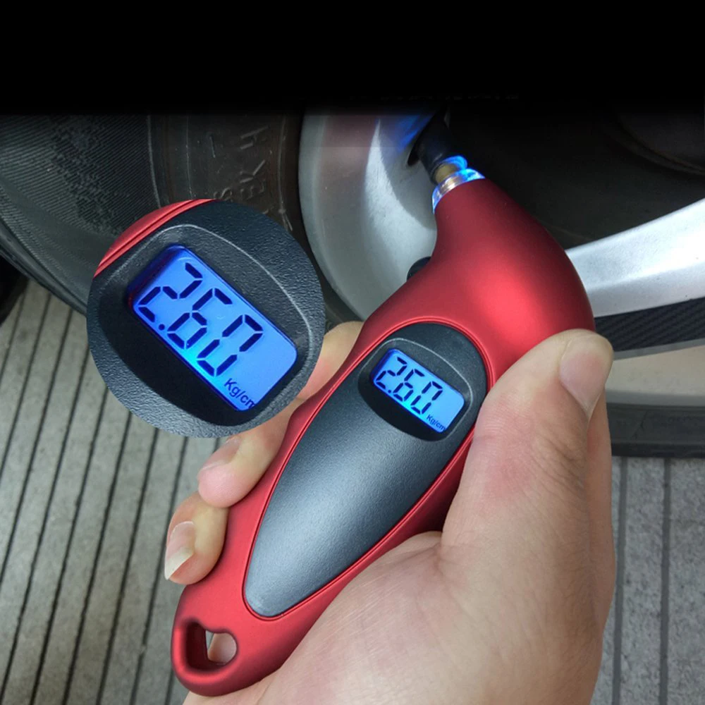

Digital Tire Pressure Gauge Car Tire Diagnostic Tool 0-150 PSI Backlight LCD Air Pressure Gauge Tester For Bicycle Bike Car
