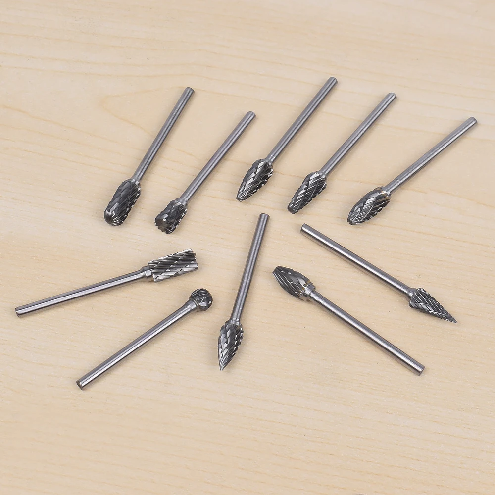 Toolour 10 шт. мини-алмазные сверла Dremel твердосплавные сверла набор роторных сверл микро сверла для металла Деревообработка резьба