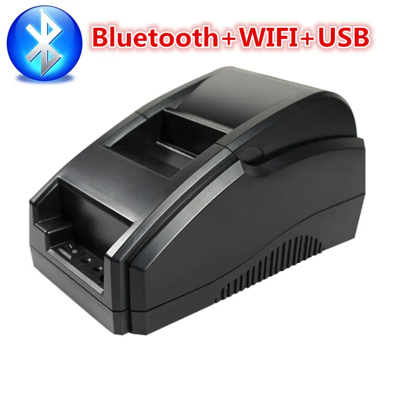 58 мм Bluetooth Wi-Fi принтер pos чековый термальная печать одновременно с USB соединение |