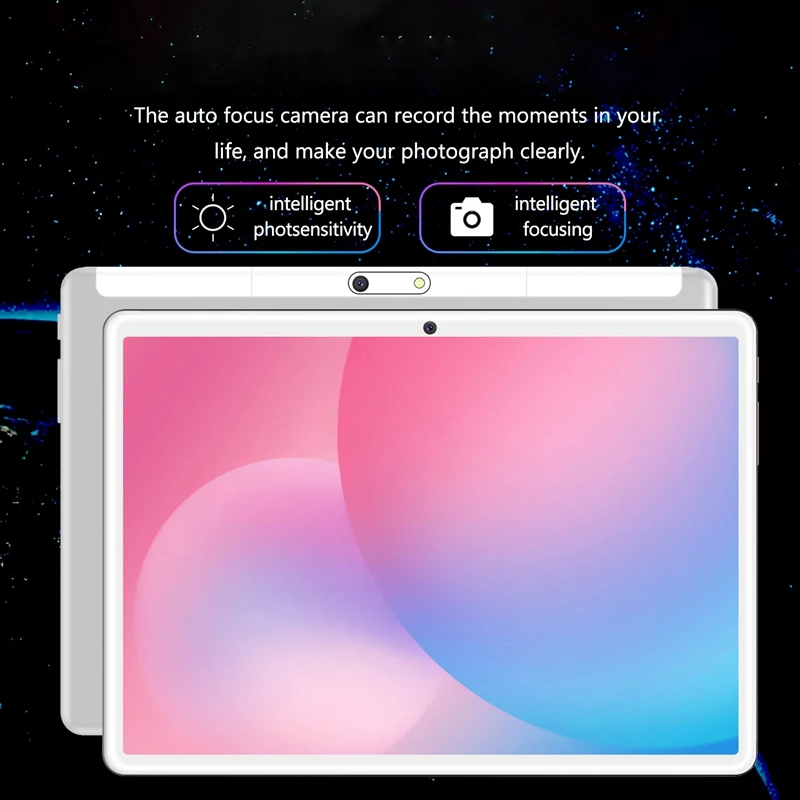 

10 Inch Tablet PC Android 9.0 Ultra Slim 1GB RAM 16GB ROM 2.5D Tempered Glass WiFi GPS 5.0MP 10.1 Tablets