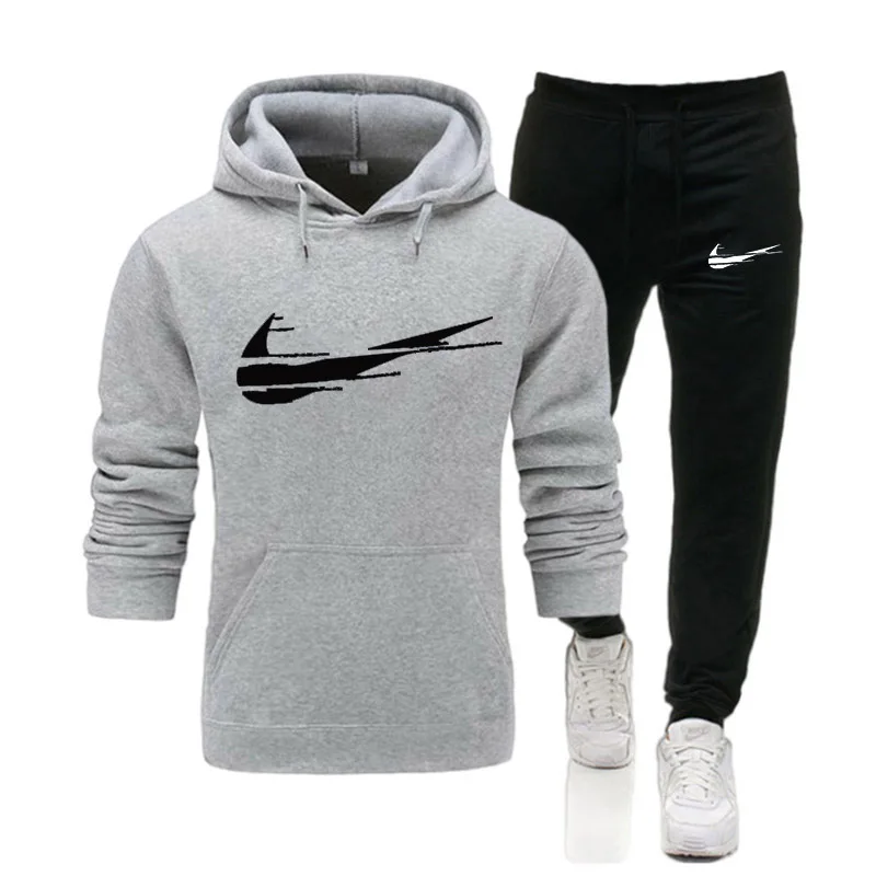 

Global hot selling men's hoodie and pants two-piece jogging men's sportswear hip-hop street fashion casual men's clothing S-3XL