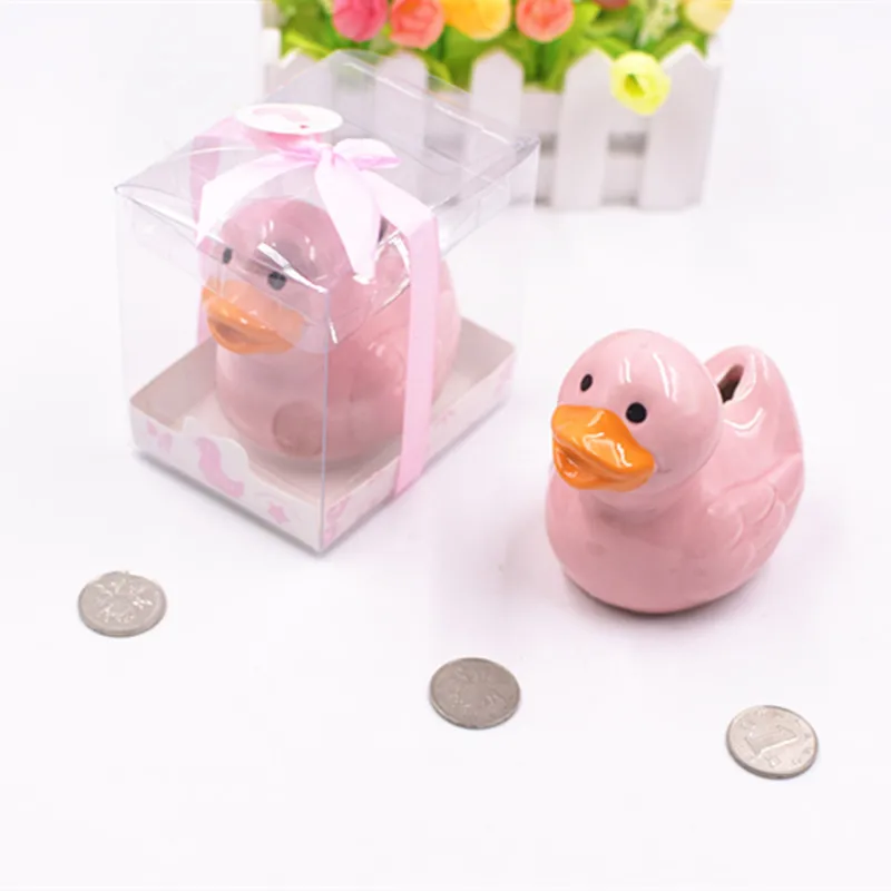 6 шт. креативная Милая Керамическая Свинья Копилка в виде утки акция на
