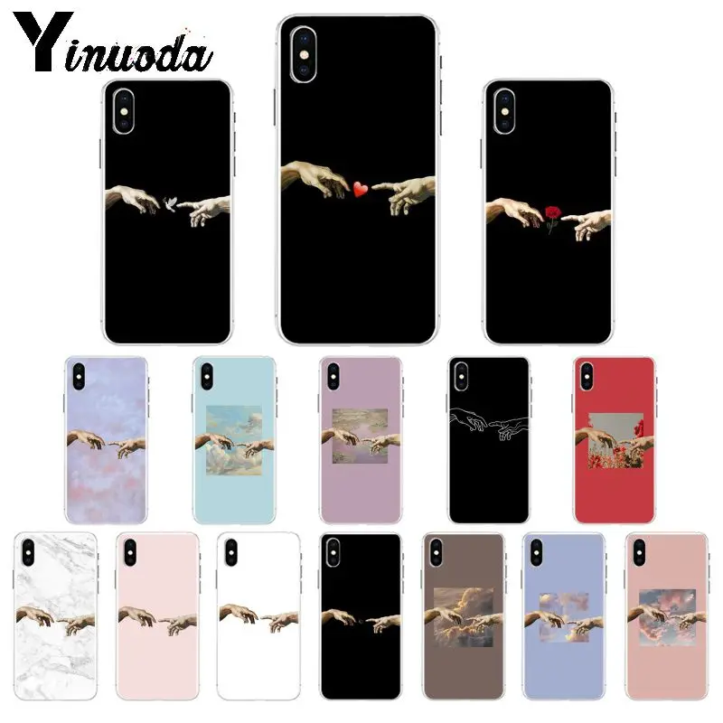 Мягкий чехол Yinuoda из ТПУ с изображением героев мультфильма смешная рука для Apple