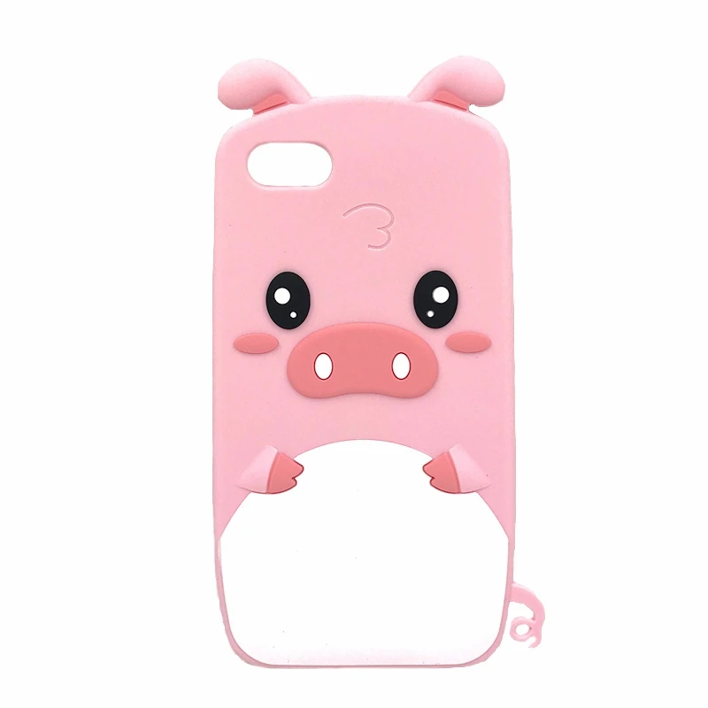 Cute Case For iPhone 5 5S 6 6S 7 8 Plus 8Plus 7Plus X XS Cover Silicone 3D Unicorn Horse Rabbit Bear Cat Cartoon Soft Phone Bag