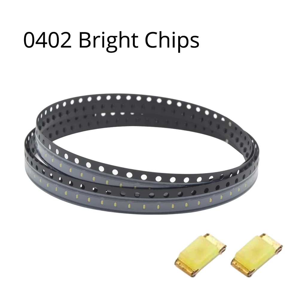 1000 шт SMD 2 0 ~ 3 V 20 мА SMT чип 0402 ультра яркий белый красный зеленый синий желтый