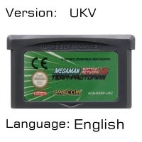 Network 5 UKV 32 бит видеоигры картридж Консоли Карты для nintendo GBA Mega Man английская языковая версия - Цвет: Network 5 UKV