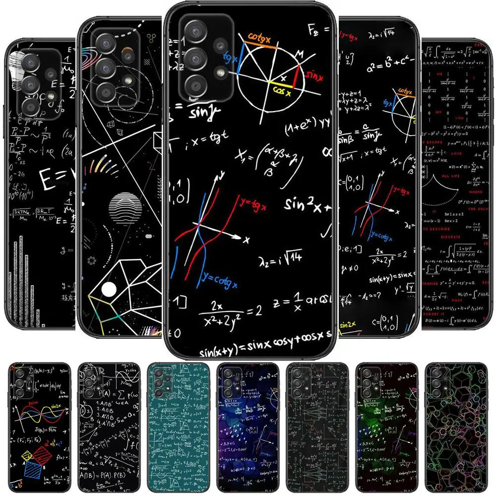 

Interesting calculation formula Phone Case Hull For Samsung Galaxy A70 A50 A51 A71 A52 A40 A30 A31 A90 A20E 5G a20s Black Shell