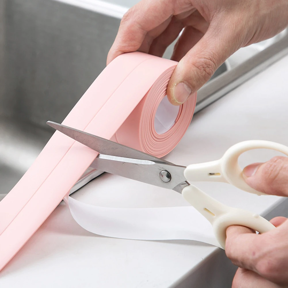 

3.2Meters Kitchen Bathroom White Waterproof Tape Sink sticker Sealing Strip Tape Sealing Self adhesive Waterpof adhesive Plaster