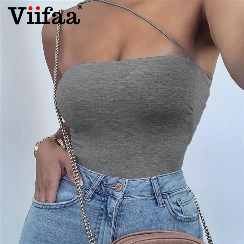 Сексуальная Женская майка на одно плечо viнастроа облегающее боди тонких