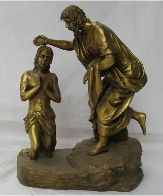 Статуя Бога Иисуса Исуса из китайской латуни 10 дюймов | Дом и сад