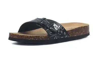 MVP/женские пробковые сандалии для мальчиков размера плюс; известный бренд; Вьетнамки с цветочным принтом; шлепанцы унисекс с пряжкой; пляжные сандалии; wmen Babouche - Цвет: 20