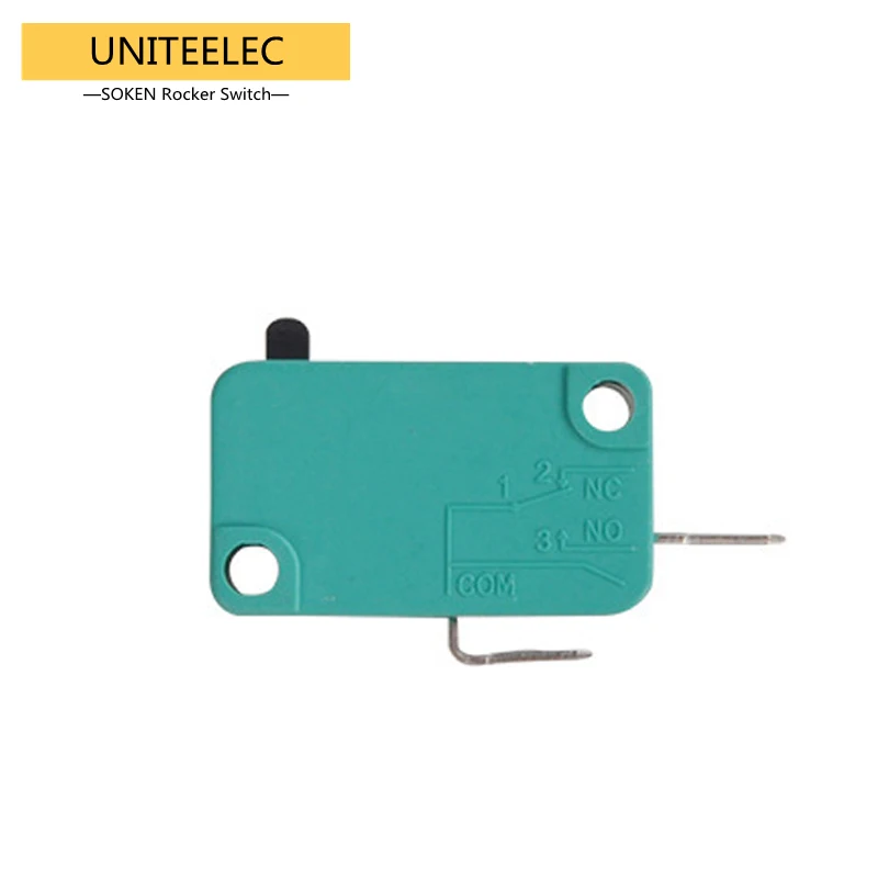 

UNITEELEC 10pcs/lot KW7-0-A Green Normal Open Micro Limit Switch