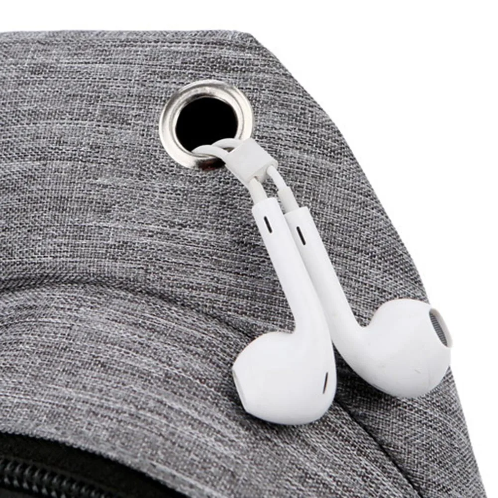 Мужская Холщовая Сумка через плечо повседневная вместительная сумка с usb