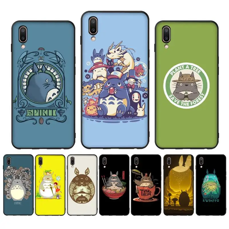 

Anime Totoro Phone Case For Oppo Reno Realme C3 6Pro for vivo Y91C Y17 Y19 Funda Capa