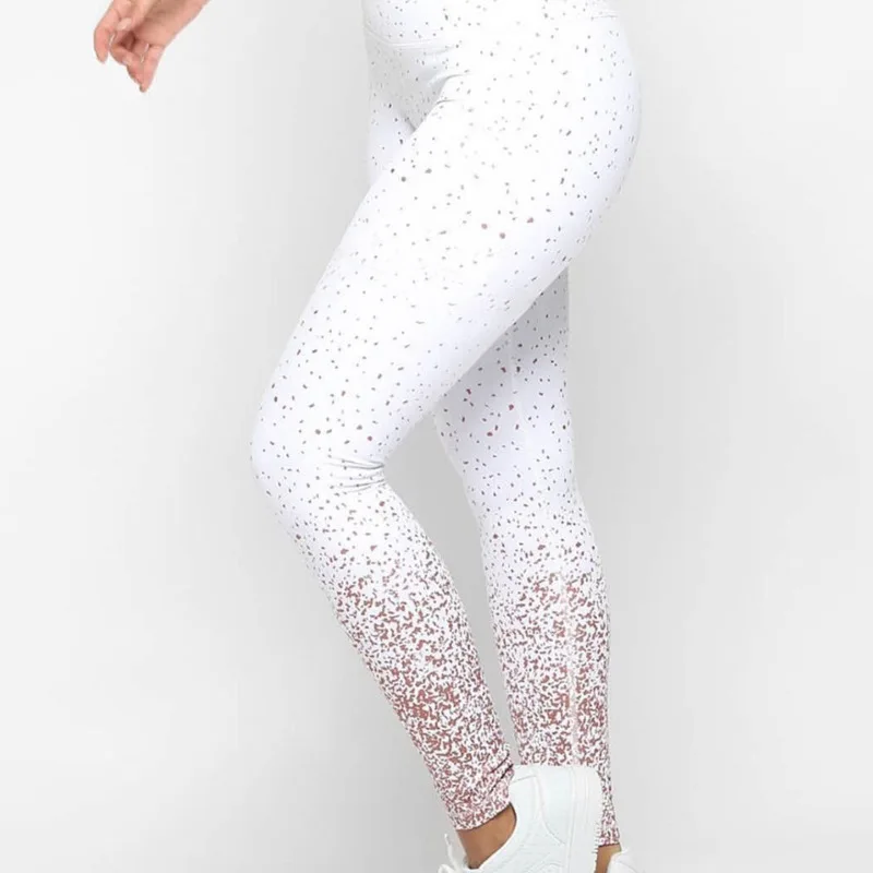 Хит женские штаны для йоги высокая талия блестящие тонкие брюки тянущиеся пуш ап