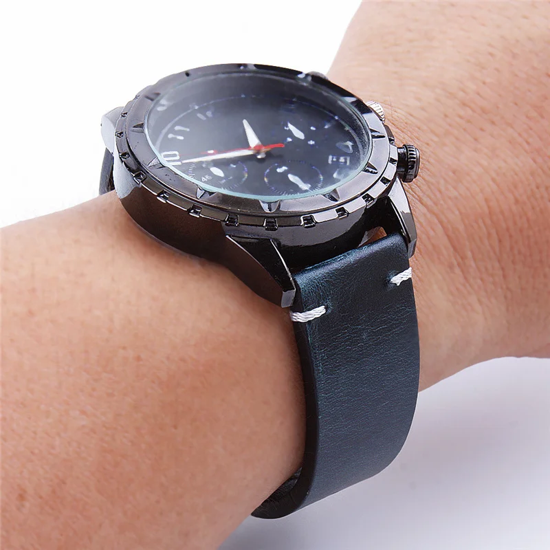 

Classic Genuine Leather Watchbands Oil Wax Oily Discoloration Cowhide Leather Straps Casual Business Watch Band 18 20 22 24mm