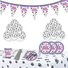 Одноразовая посуда для дня рождения на 10 человек, тарелка для салфеток в виде собачьих лап, чашки, декор для дня рождения, товары для 1 года, день рождения девочки мальчика