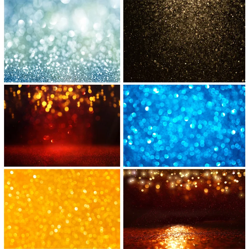 

Vinyl Abstract Bokeh Photography Backdrops Glitter Facula Light Spot Photo Background Studio Photocalls Props 21318 TTU-42