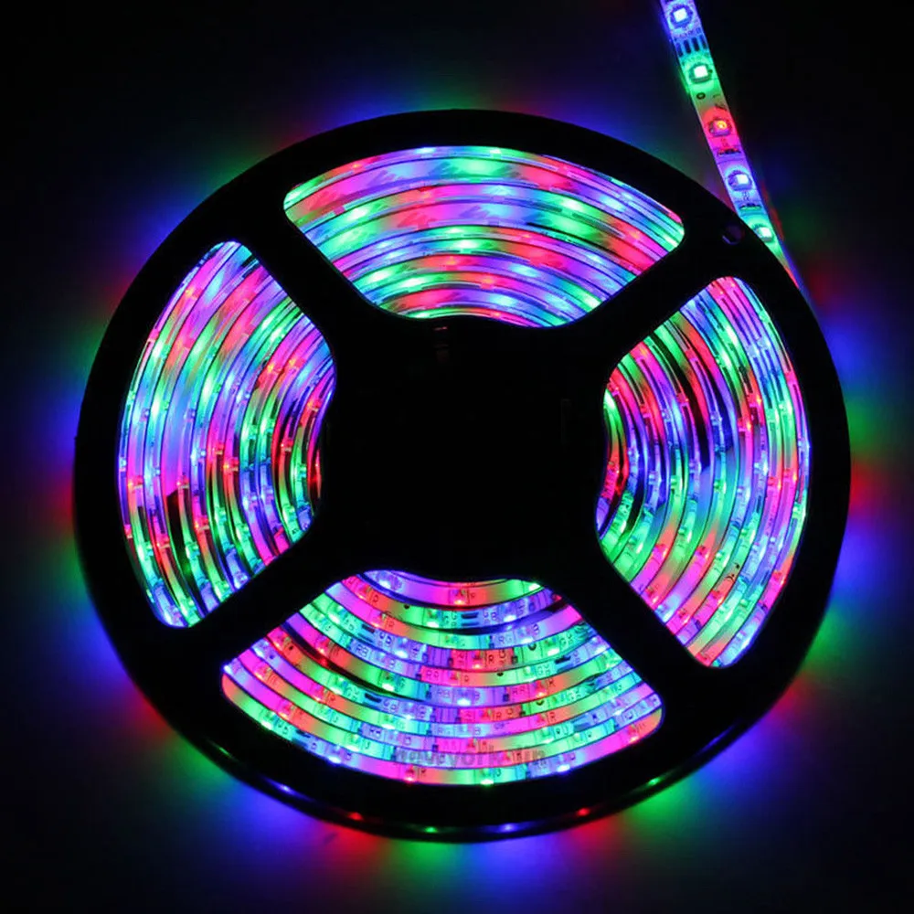45 # светодиодный светильник 10 м 3528 SMD RGB 600 Светодиодная лента 44 Ключ ИК пульт