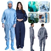 anti static overalls hooded dust free jumpsuit factory workshop male female washable work overall protection suits plus size 4xl