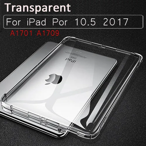 Чехол s для нового iPad Air 3 2 9,7 /9 противоударный мягкий прозрачный силиконовый чехол из мягкого ТПУ Тонкий чехол для iPad10.5 чехол Mini5 на возраст 2, 3, 4 - Цвет: Por 10.5 2017