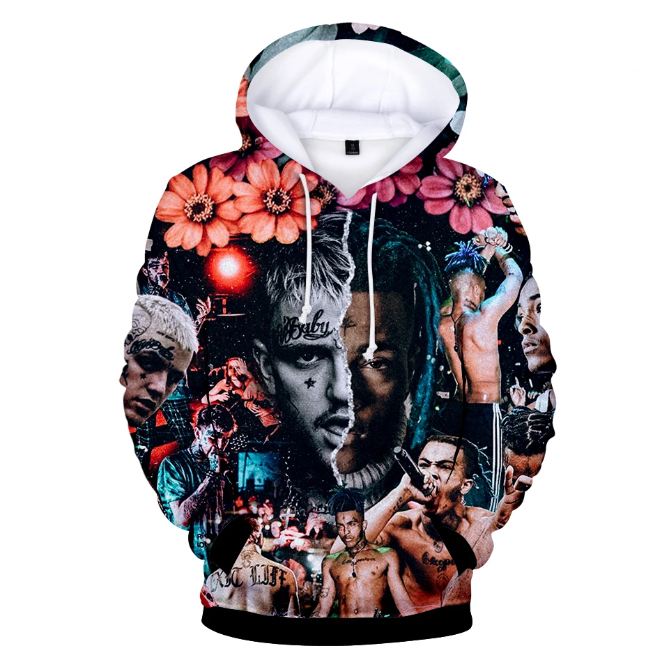 Толстовка XXXTentacion мужская с 3D принтом модная кофта в стиле хип-хоп Повседневная