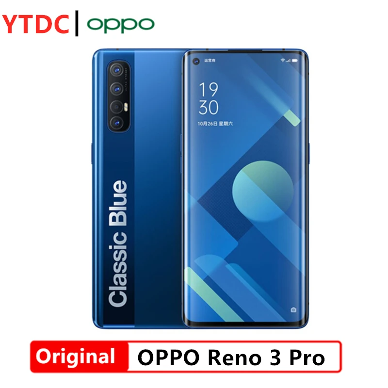 Оригинальный Oppo Рино 3 Pro 5G смарт телефон Snapdragon 76 Octa Core 8G 12G Оперативная память 128 г