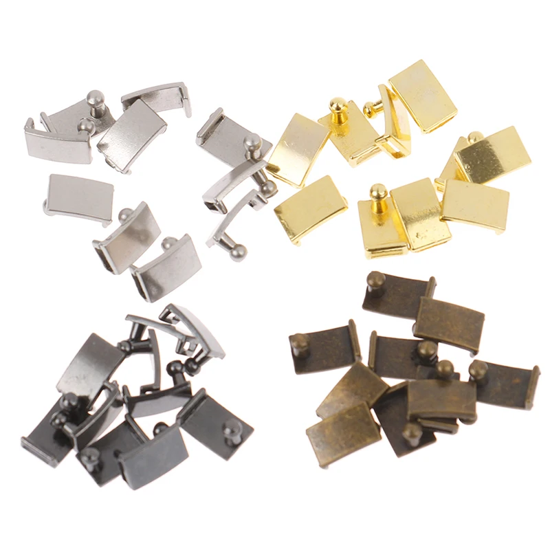 

10pcs Mini Belt Buckles for Decor Doll Clothes Metal Ultra-small Waistband Buckle Doll Bags Buckles DIY Doll Accessories