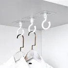 2 шт., прозрачные настенные крючки для ключей и полотенец