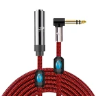 Стерео 14 дюйма TRS Мужской до 6,35 мм Женский 14 ''Джек экранированный аудио кабель для усилителя гитарные наушники удлинители