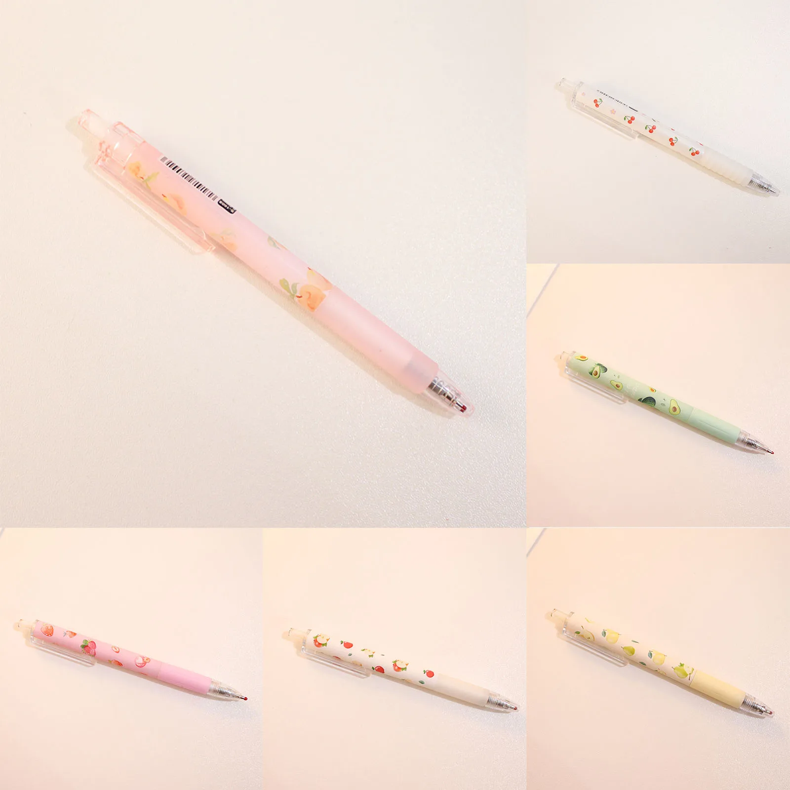 

Комплект из 2 предметов с милым фруктовым пуш-ап гелевая ручка 0,5 мм Kawaii Пресс маркер с черными чернилами цифровым пером полный капиллярная т...