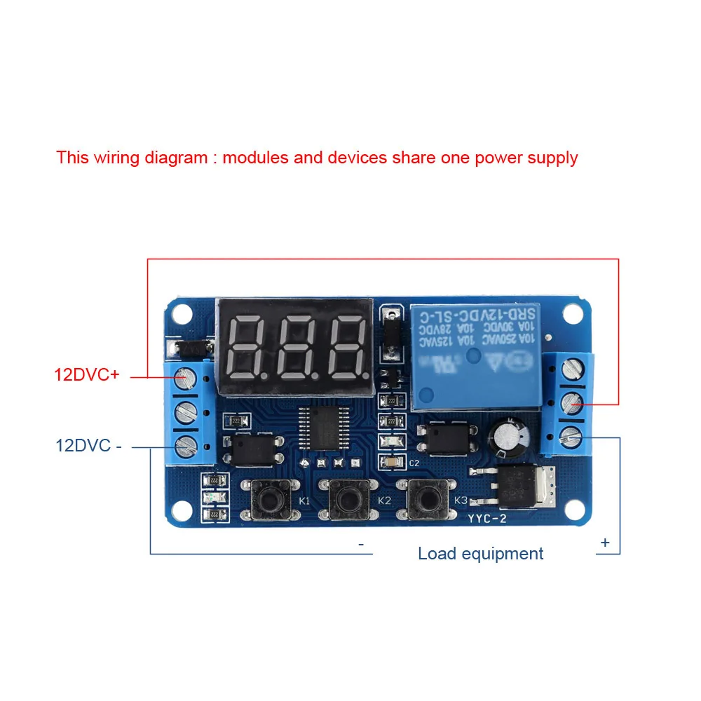 12V LED Delay Timer Module Automation New upgrades Control Switch Relay with Case | Электронные компоненты и