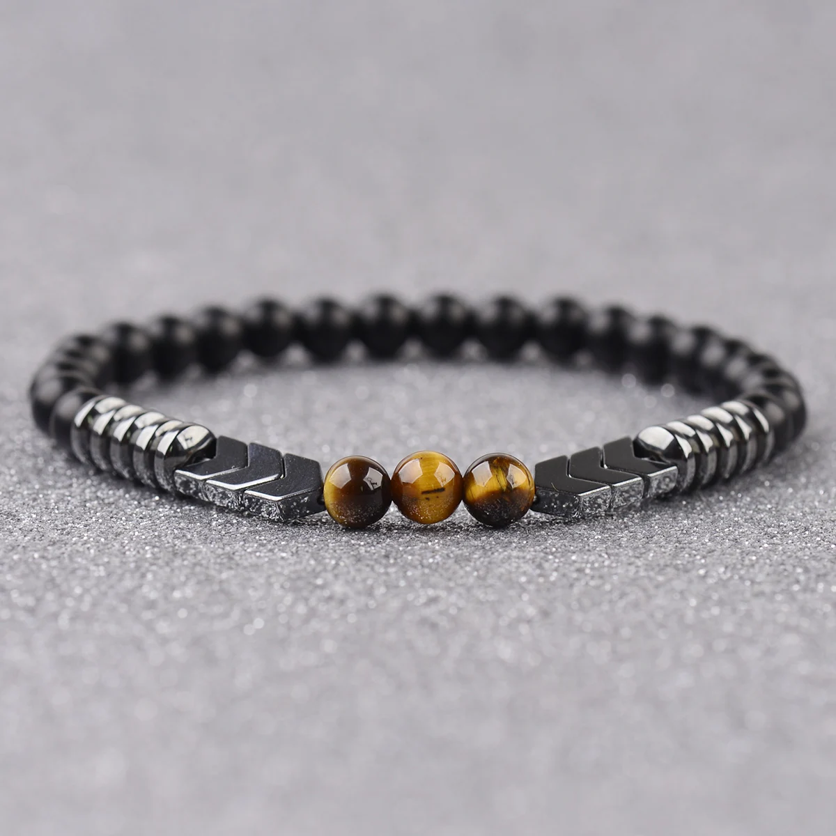 Лидер продаж магнитный браслет из гематита бусины эластичный магнит для