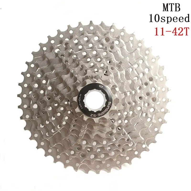 

SUNSHINE-SZ механизм трещотки для велосипеда 10 S Скорость 11-42 т MTB свободного хода кассета для горных велосипедов, части велосипеда звездочки для ...