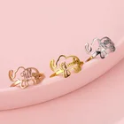 Нержавеющаясталь пользовательское имя кольцо кольца со слонами персонализированные пары названия подарок для мамы и дочки для ювелирных изделий