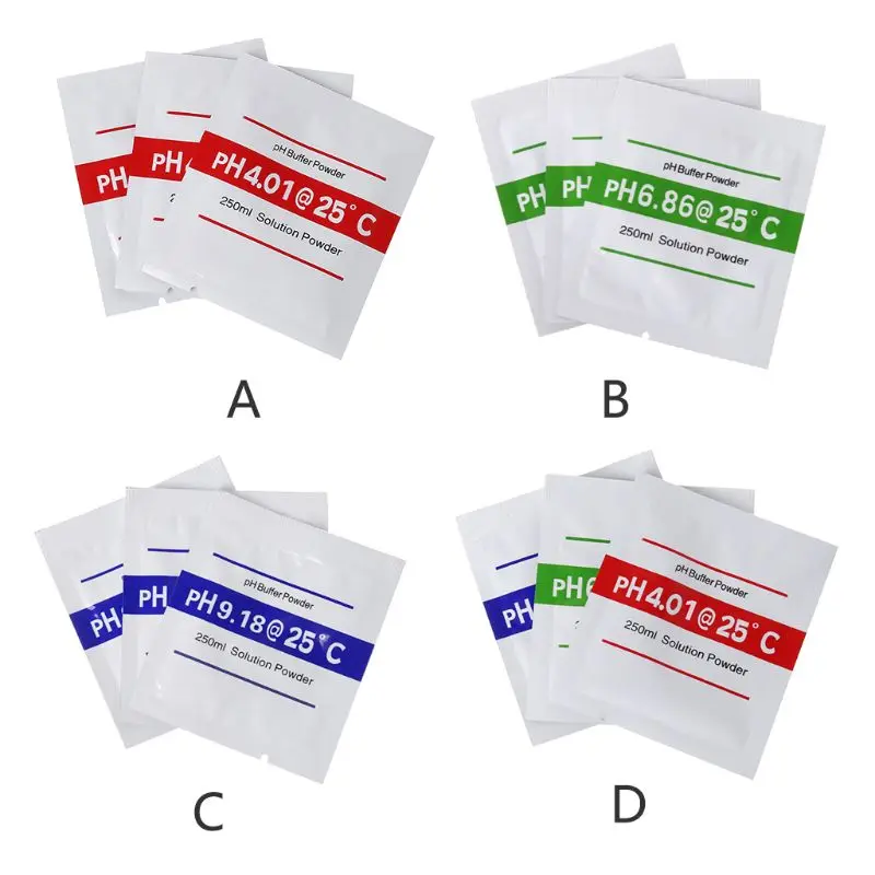 3 шт./лот буферный порошок PH для тестового измерителя калибровки 4 00 6 68 9