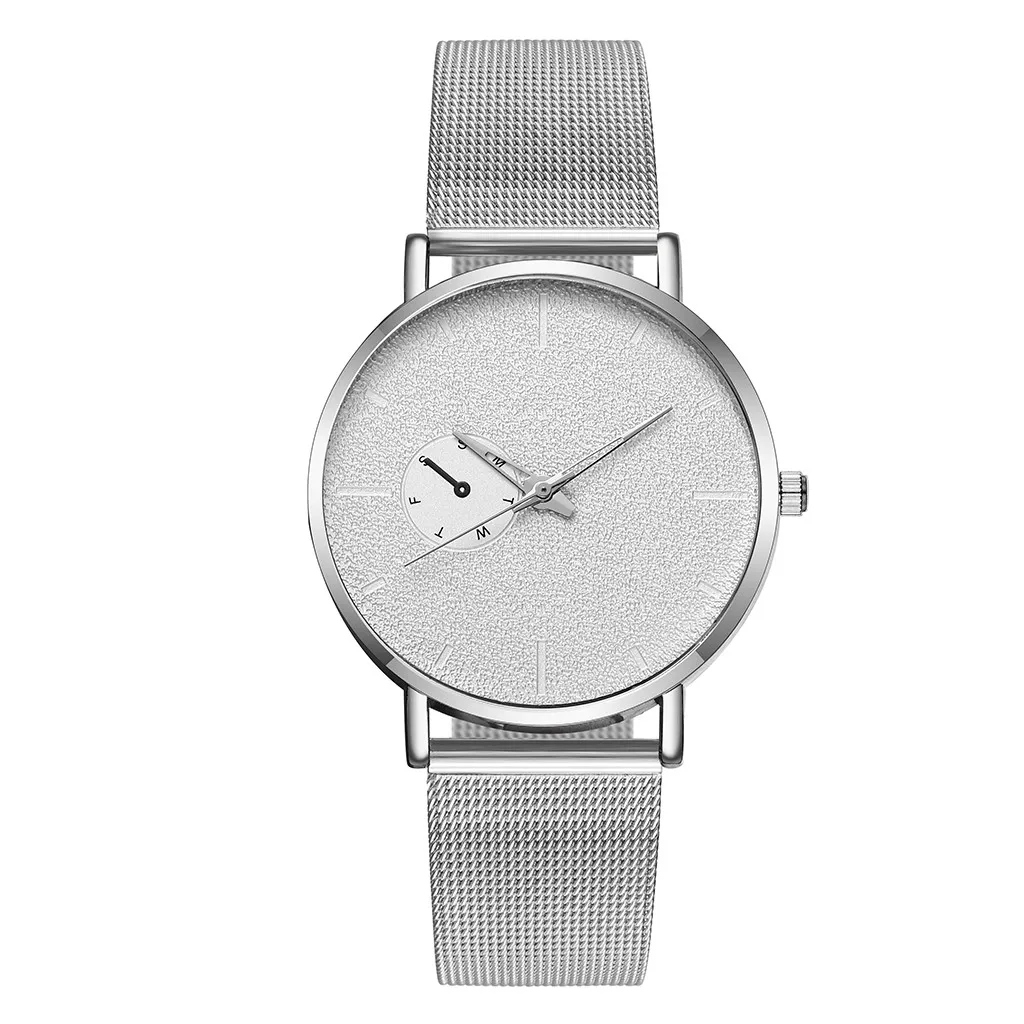 

Fashion Simple Creative Stainless Steel Mesh Belt Man Quartz Watch Top Brand Luxury Waterproof Watch часы женские наручные