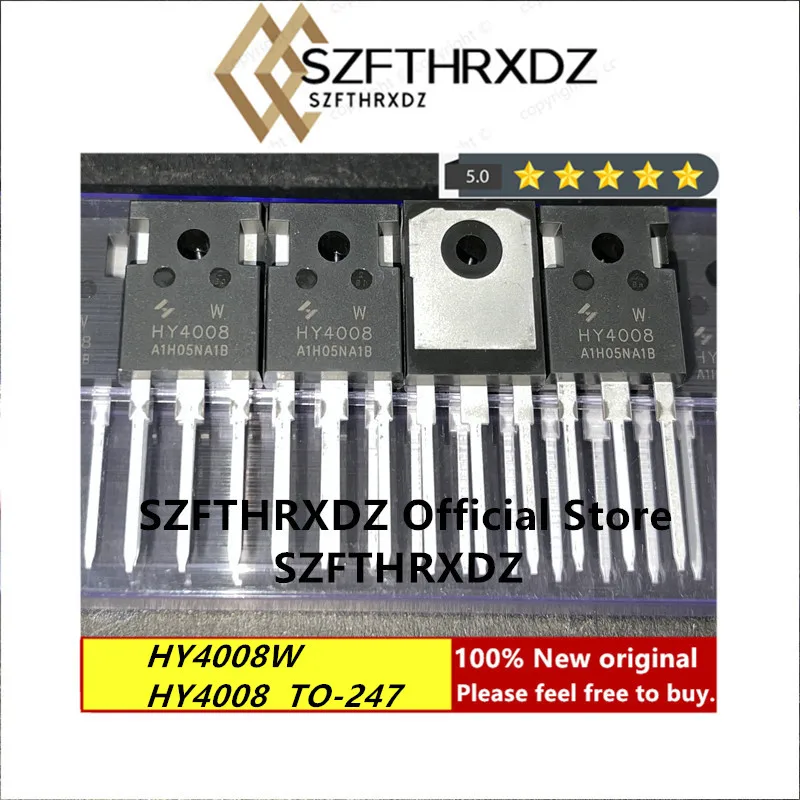 100% Новый оригинальный HY4008W TO-247A-3L HY4008 TO247 80V 200A 30 шт./трубка 330 шт./корт (10 шт.) |
