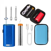 disco e 5v wireless charging soldering iron kit solder wire soldering iron tip welding tools usb android interface
