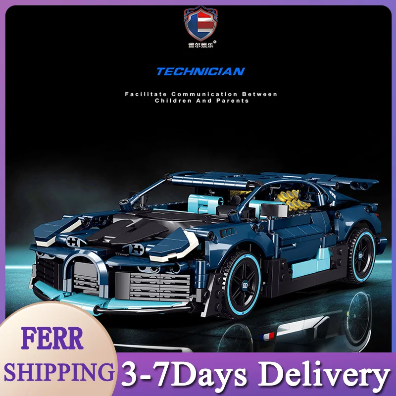 

MOC 50031 Высокотехнологичный супер гоночный автомобиль Механическая уличная усовершенствованная модель строительные блоки 879 шт. кирпичи Обу...