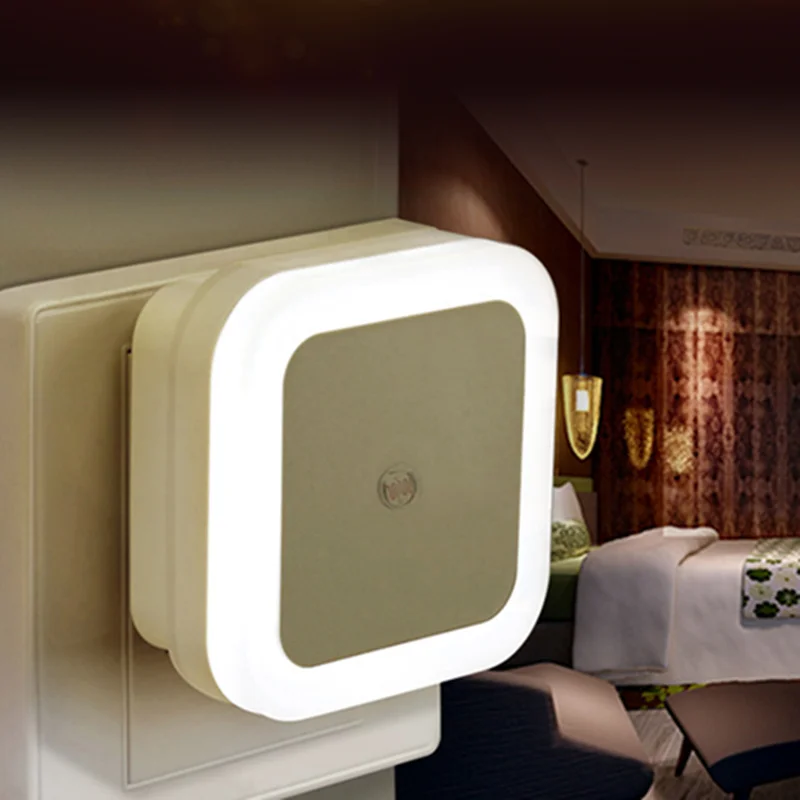 

LED Night Light Intelligent Light Control Induction 110V 220V European and American Plug Children's Living Room Bedroom Lighting